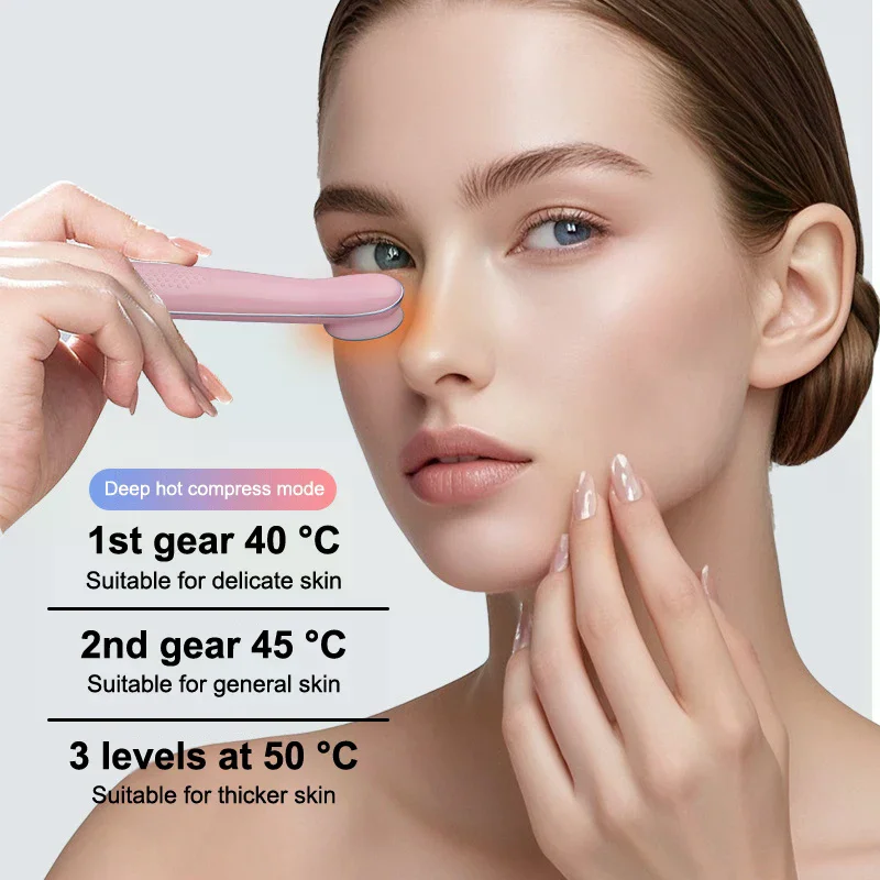 

New Eye Vibration Massage 3 Mode Hot Therapy For Eye Care Facial Puller Relaxation Tool Portable USB Massager Tool