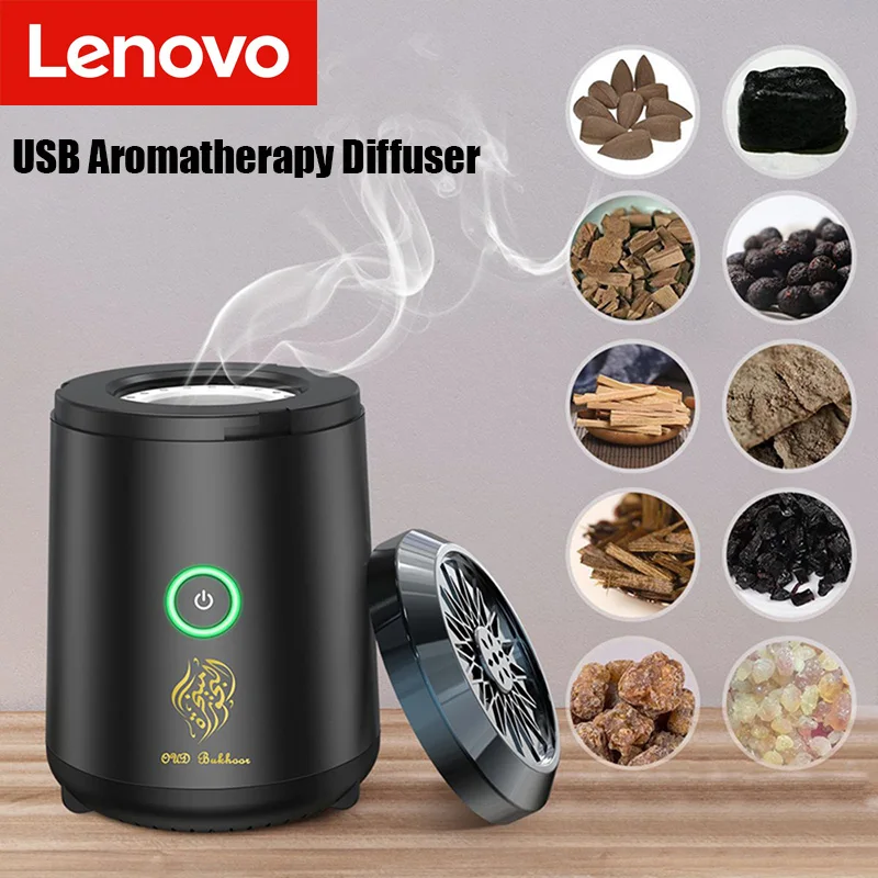 

Lenovo USB Charging Spice Burner Portable Electric Aromatherapy Diffuser Popular Small Electric Incense Burner