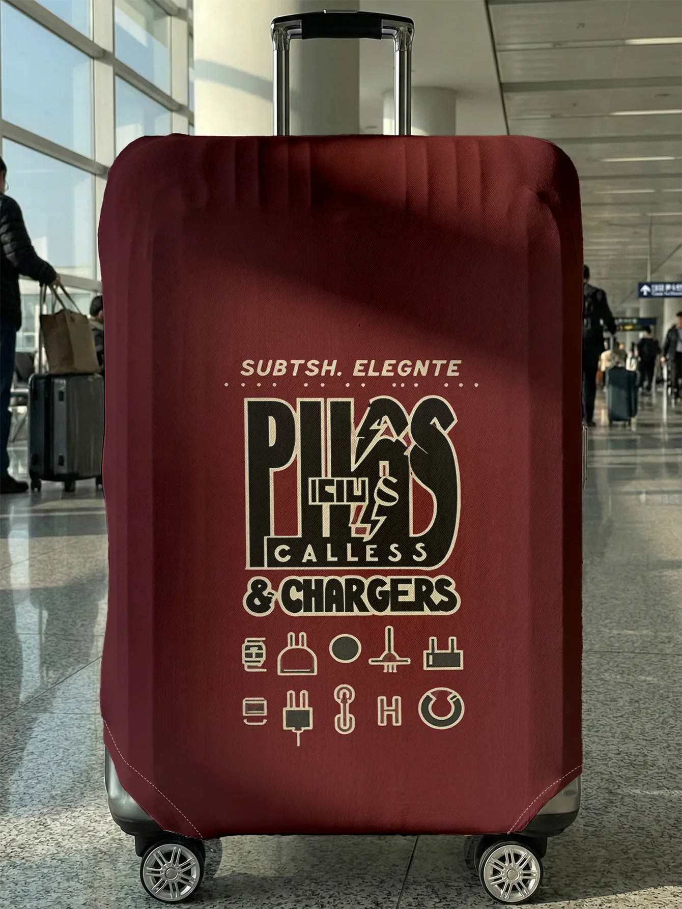 

Charging plug element luggage protection cover, suitable for 18-32 inch luggage covers, luggage handle gloves, travel accessorie