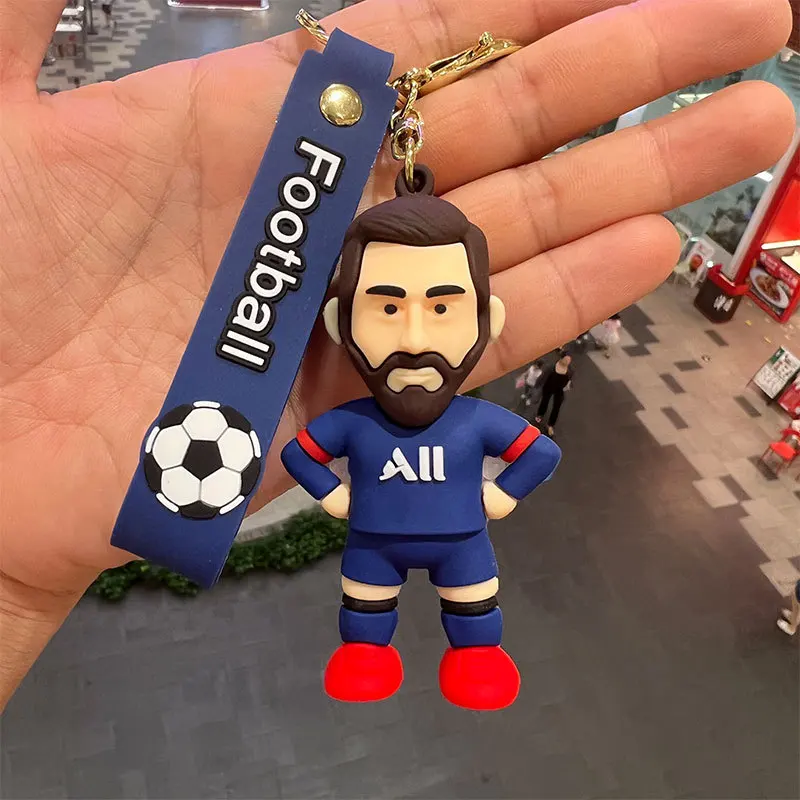 Creative Messi Jersey Keychain Football Team Lover Personalized Popular For Men Bag Pendant Aaccessories Football Fan Gift