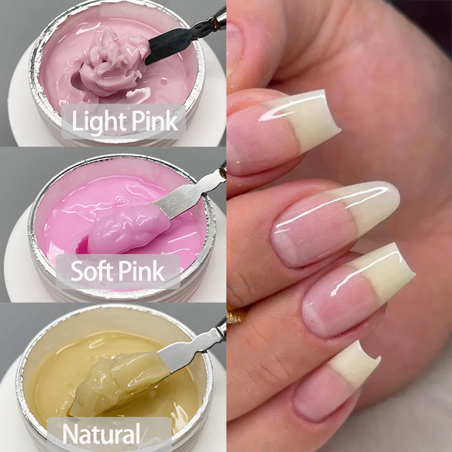 Jillnails 50g Gel Jelly Builder Gel para Extensão de Unhas Gel Creme Macio Duro UV Led 50ml
