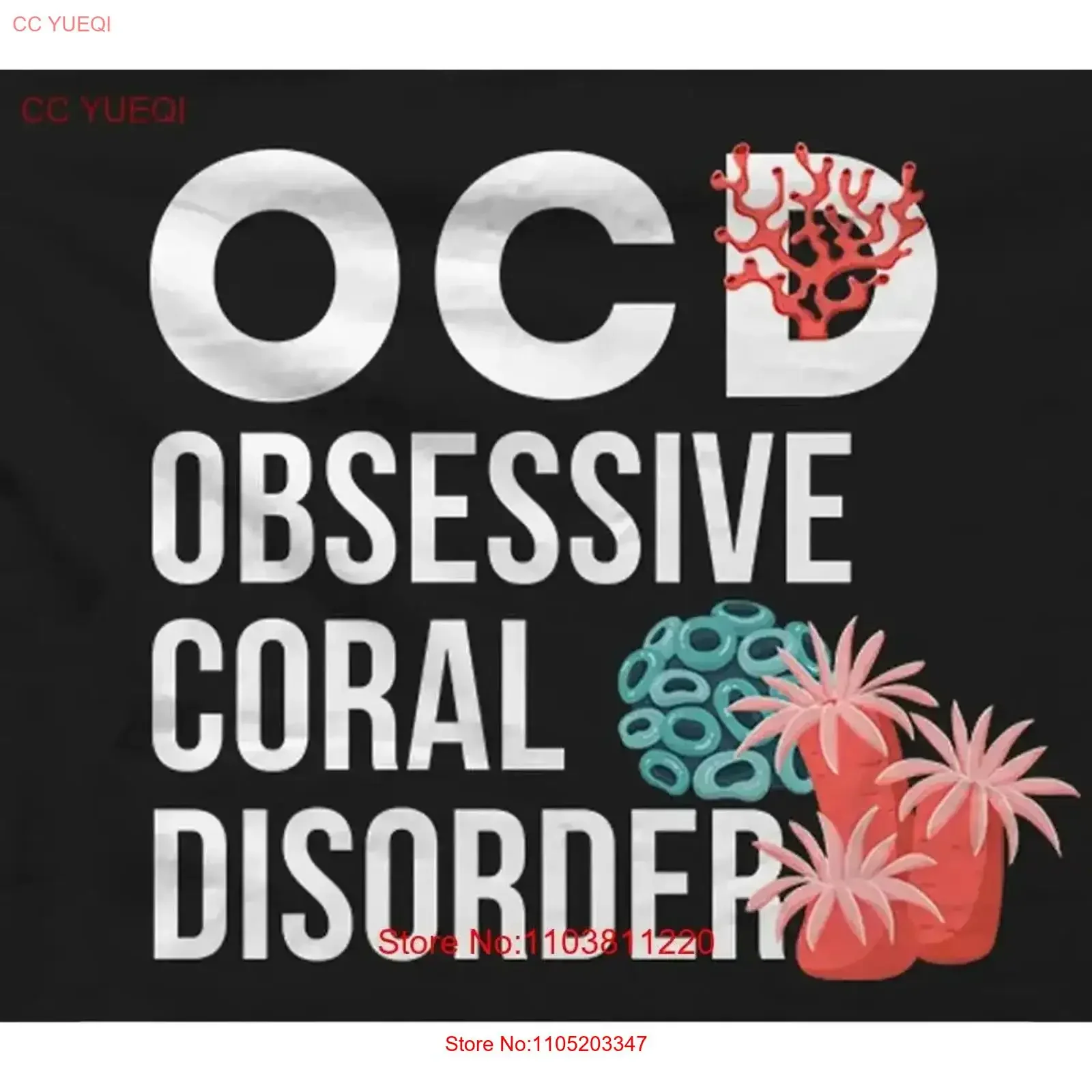 

Salt Water T Shirt Coral Aquarium vintage Washed Comfortable Slightly homme graphic Versatile Stretched fashion vintage Washed