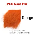 1PCS Goat Fur Orange