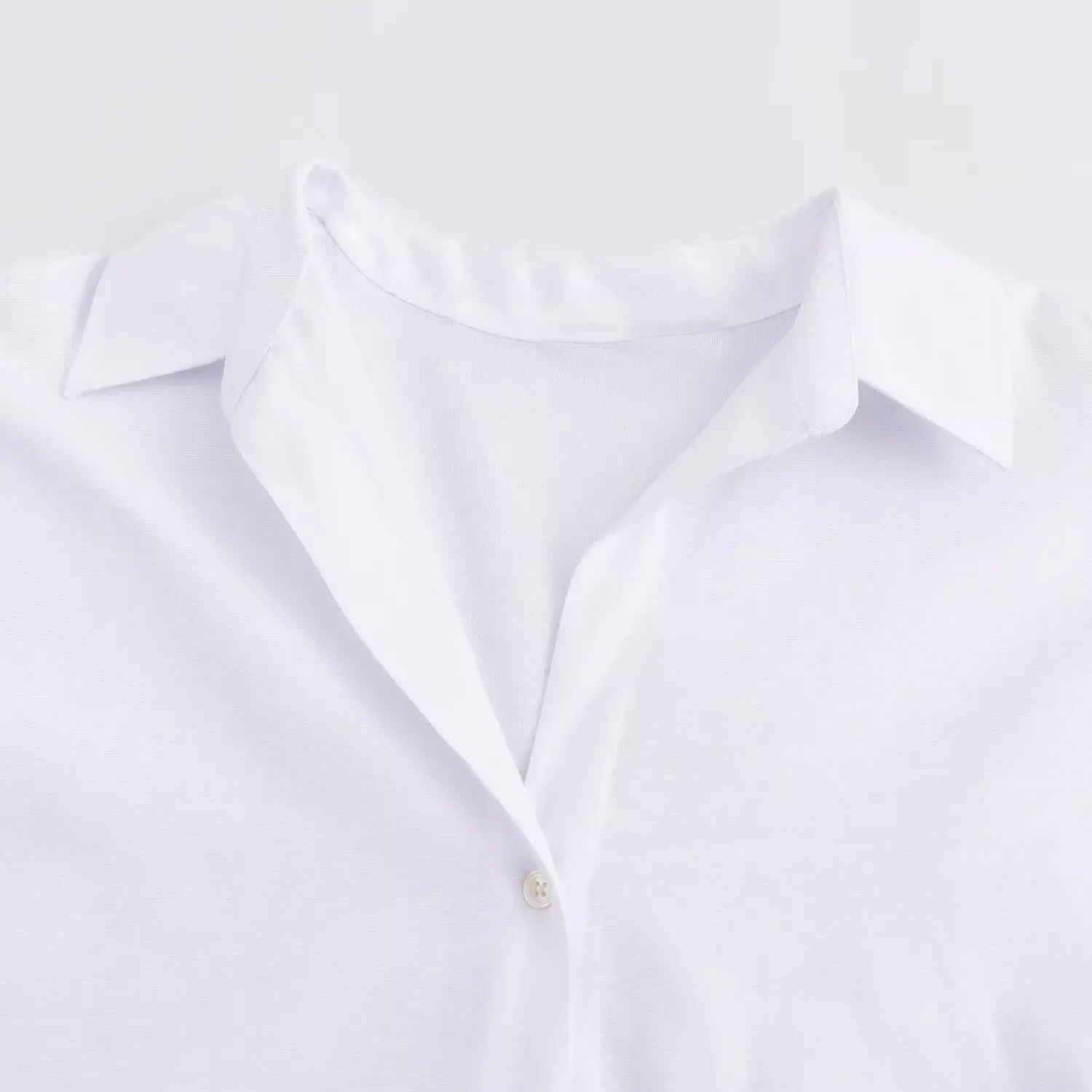 Camisa de algodón holgada con solapa para mujer, camisa Oxford Retro de manga larga con botones, Top único, 2024