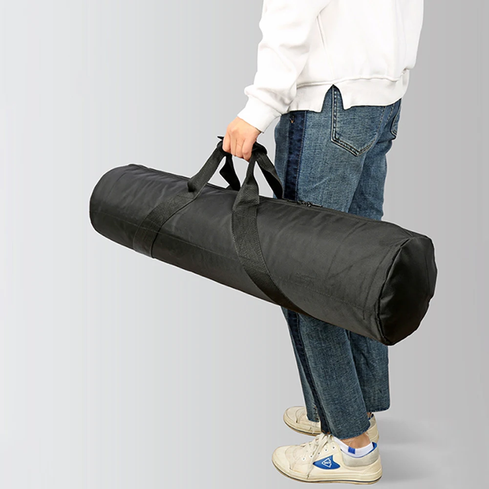 Compact and Tripod Carrying Bag, Black, Oxford Fabric, 80 120cm Length, Ideal for Photography Equipment Organization