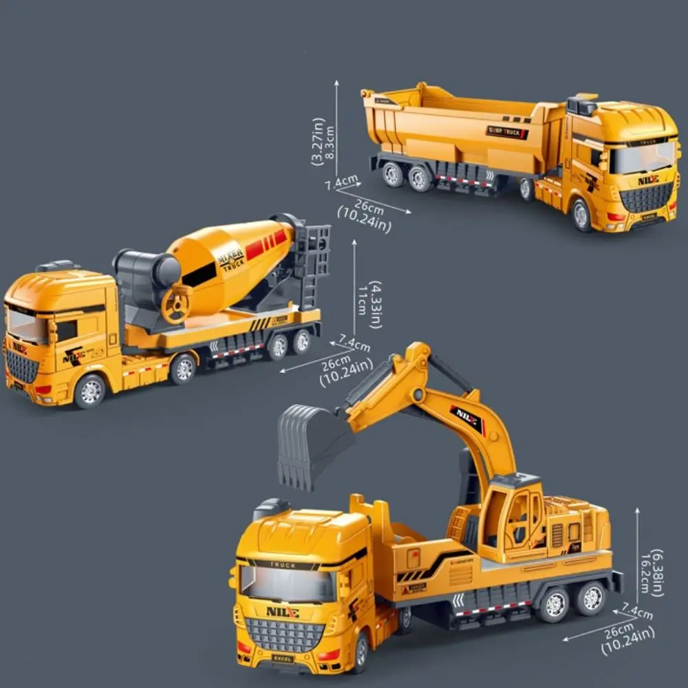Modèle de camion d'ingénierie de Simulation, véhicules de Construction, camion, voiture, pelle, échelle 1:50, jouets éducatifs de camion mélangeur