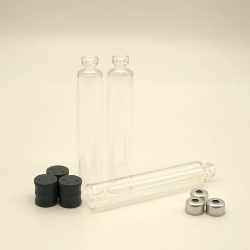 20 PCS 3ml Insulin Glass Bottle Essence Stock Solution Insulin Transparent Medical Glass Bottle Individual Packaging Cassette