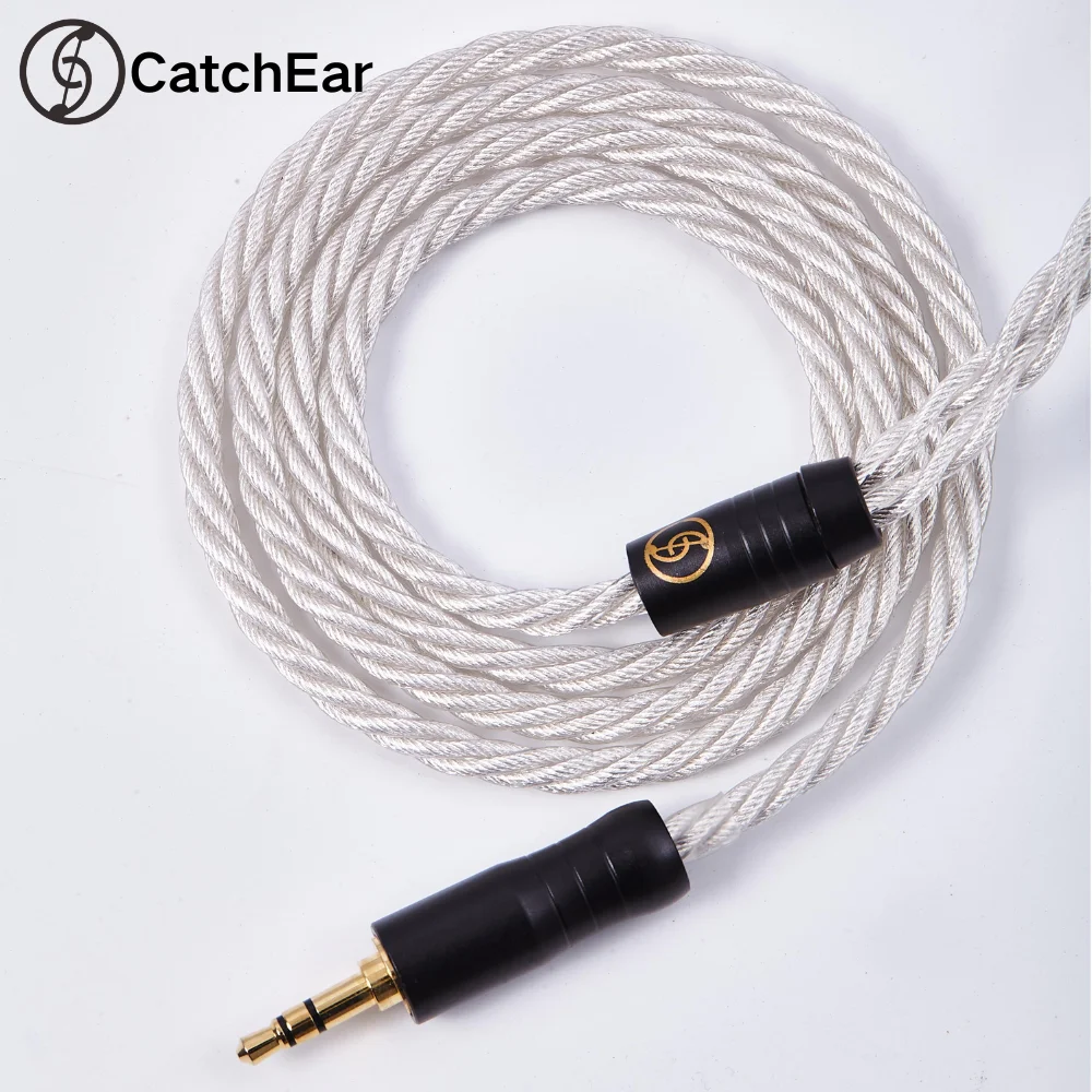 

CatchEar SPC4 2Pin 0.78mm 4 Strands OCC Silver-Plated Litz HIFI Earphone Replacement Cable Upgrade Cable for Wired IEMs Earbudd