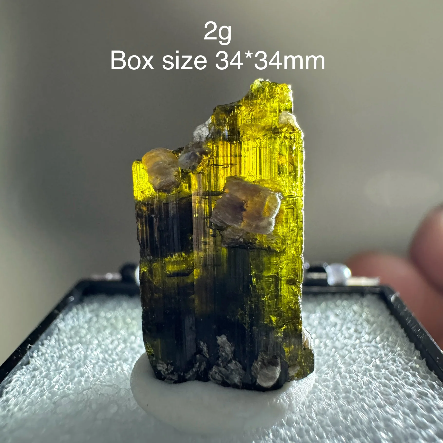 Natural Madagascar Green Tourmaline Mineral Specimen With Calcite Crystal Quartz Healing Stone Home Desk Decor