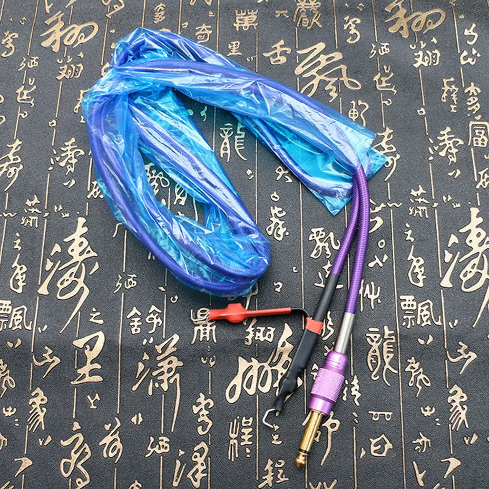 100Pcs Tattoo Clip Cord Protective Sleeves High Quality Plastic Disposable Covers Hygienic Clean Safe for Daily