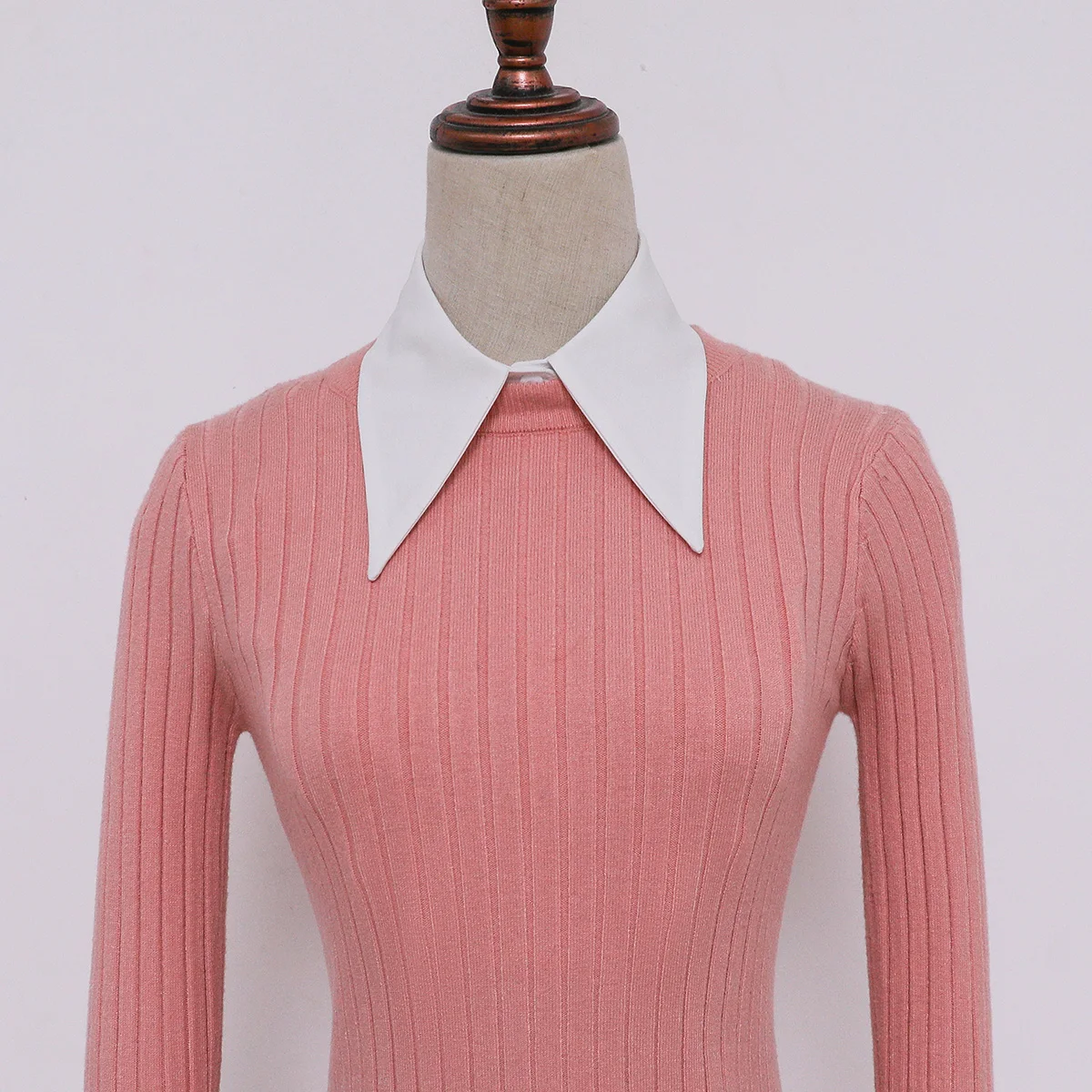 Mezza camicia da donna con colletto finto in chiffon crittografato alla moda ed elegante, colletto accessorio versatile staccabile XF-C1