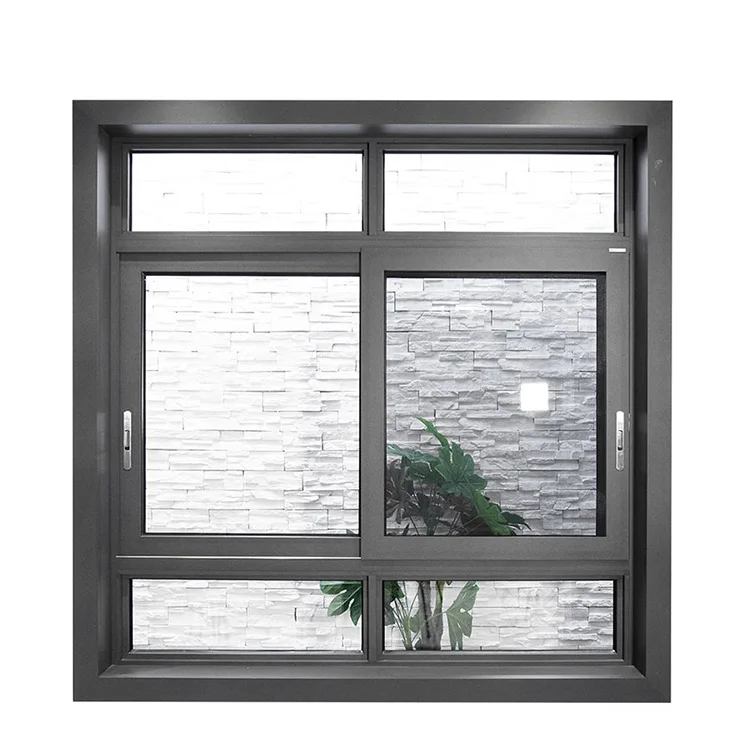 Latest aluminium windows design 3 tracks sliding window house sliding window with mosquito net