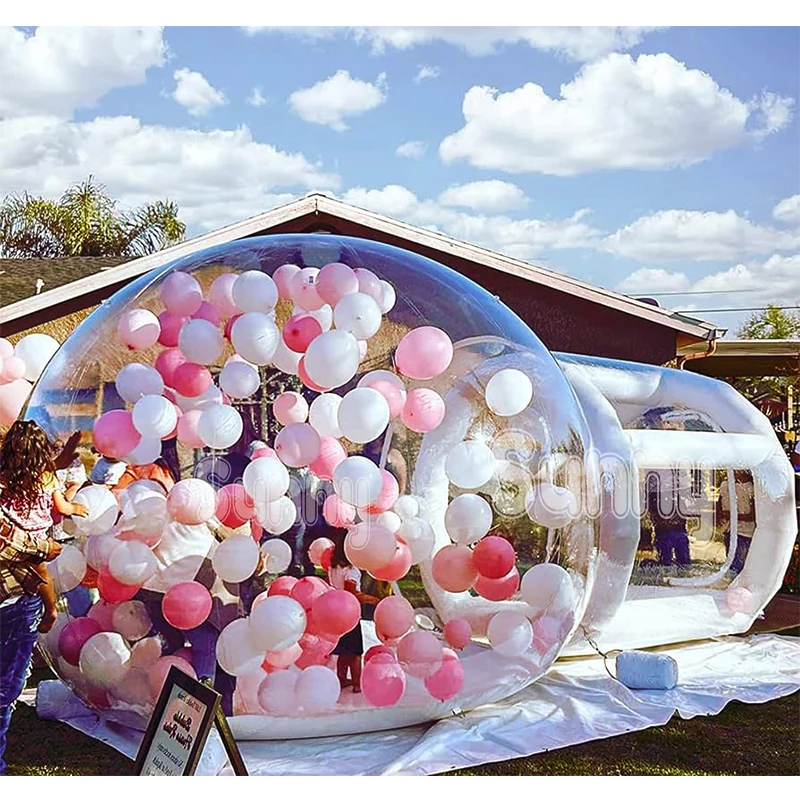 Hot Sale Kids Party Balloons Fun House Clear Inflatable Bubble Dome Tent Transparent Bubble Inflatable Balloon Bounce House