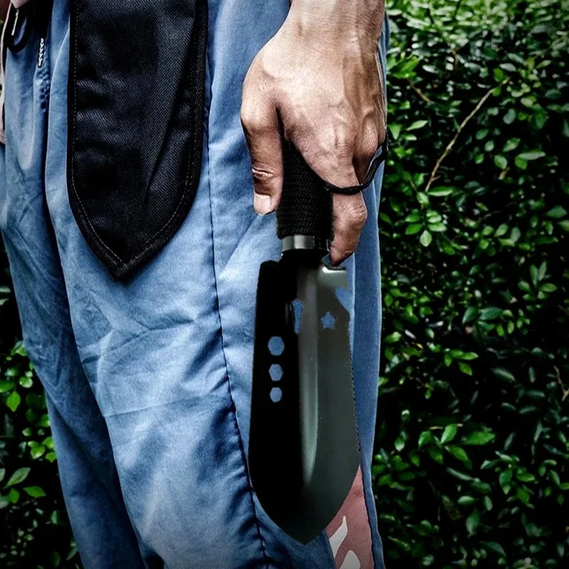 1PC Outdoor Camping Shovel, Multifunctional Portable Engineer Shovel, Garden And Vegetable Garden Hand Shovel Steel Portable.