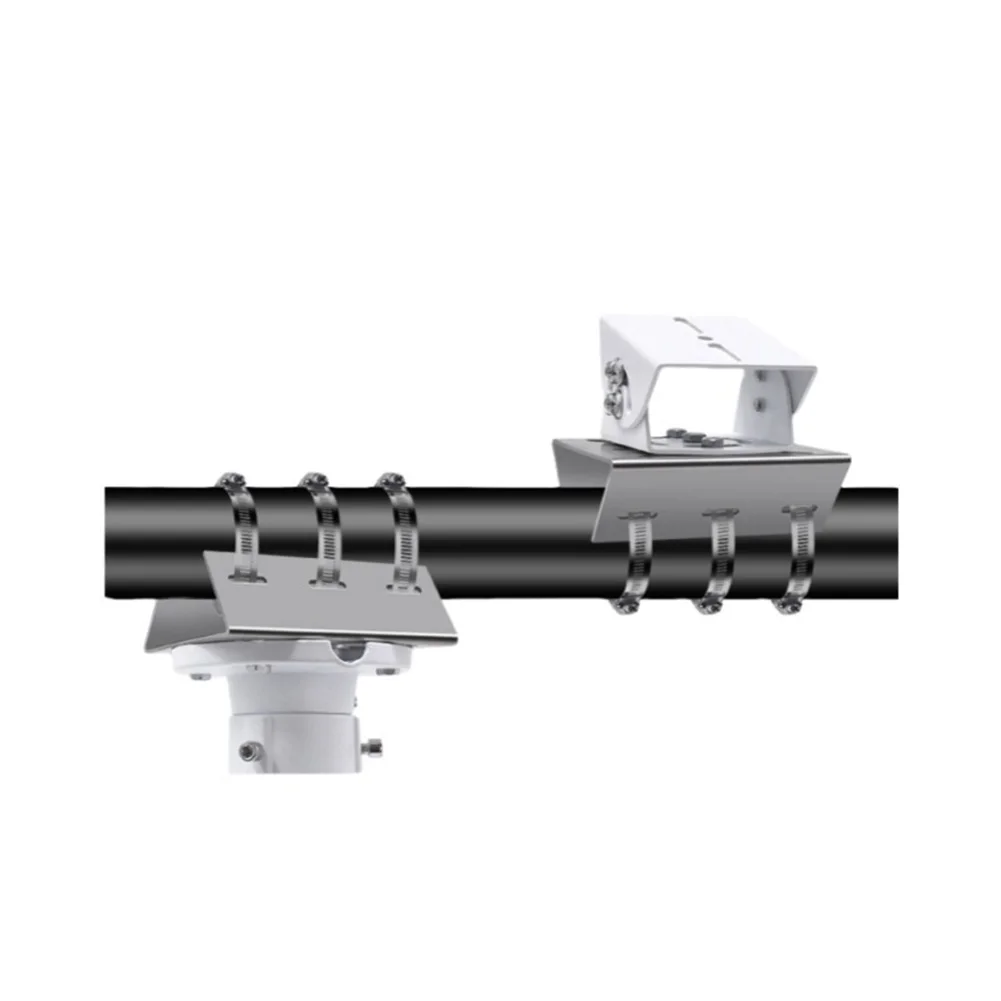 

Stainless Steel Adjustable Camera Bracket with 3 Rings and Screws for 100mm or 200mm Diameter Poles Outdoor Security Setup