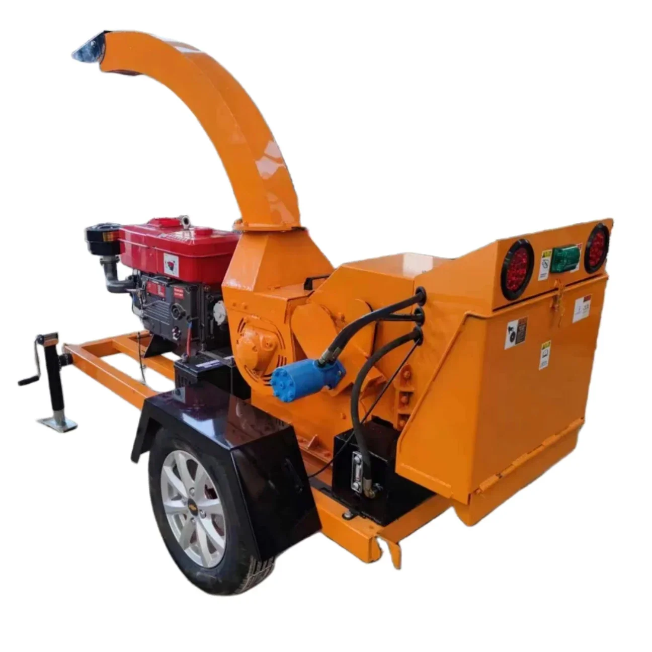 mobile home used garden shredder wood tree branch crusher wood branch shredder lea chipper cutting machine wood chipper