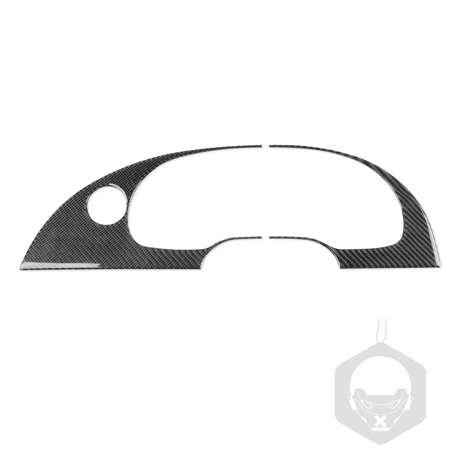 ألياف الكربون عداد السرعة لوحة القيادة المحيطي الداخلية اكسسوارات السيارات غطاء الكسوة ملصق تعديل لفورد موستانج 2001—2004