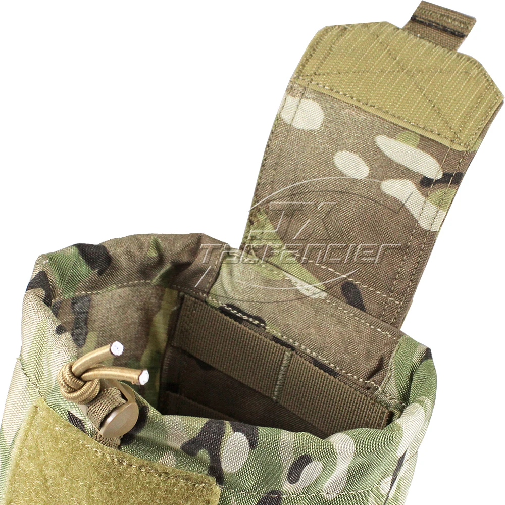 Molle Dump Pouch Drawstring Magazine Utility Pouch Compact Storage For Mags Tactical Belt Mounted Paintball Hunting Accessories