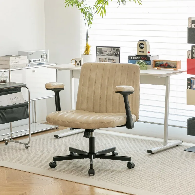 Lazy Cross Legged Computer Chair Height Adjustable Study Seat Explosion Proof Gas Lift Heavy Duty Caster Wheels for Girl Bedroom