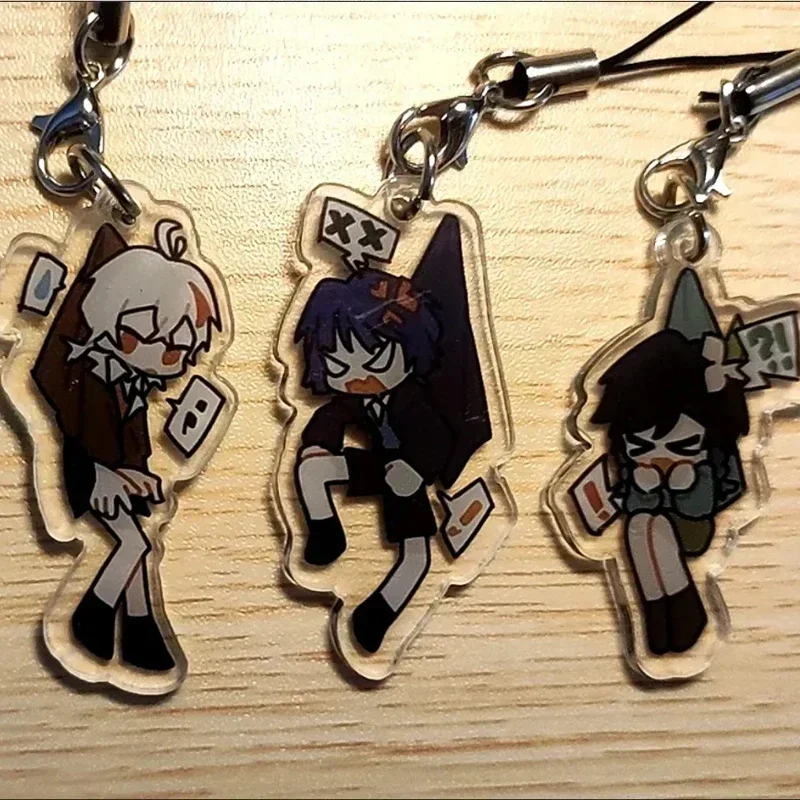 Game Anime Impact Scaramouche (Being Pulled by the Collar) Strap Lanyards For Mobile Phone Case Keychain Car Chain Cover Hang view 4
