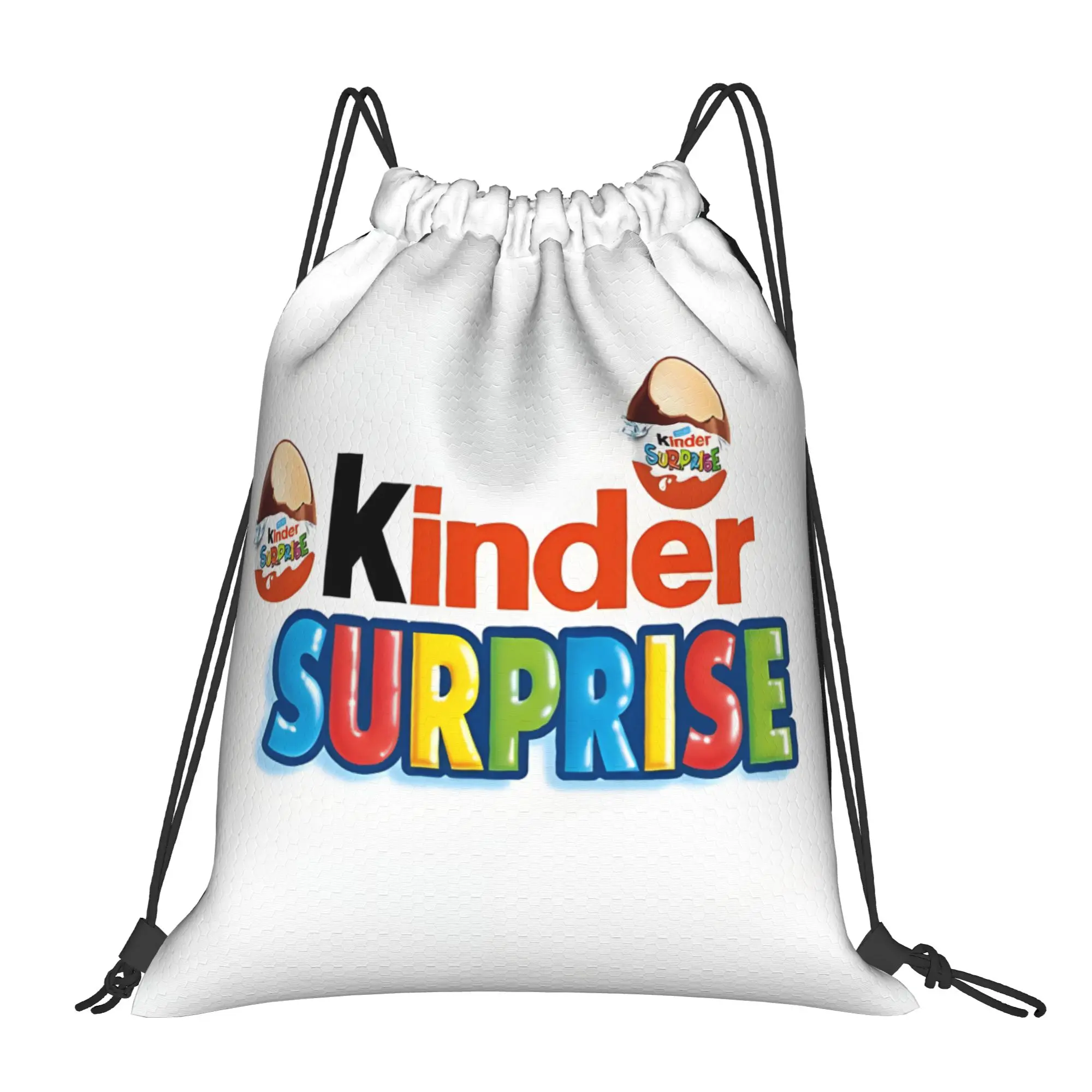 Kinder SURPRISE Kinder Multi-function Pocket Men Women Storage Backpack Teenager Travel Bag Print Drawstring Bags