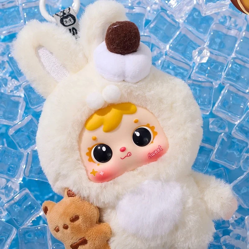 New Samuel Hug Hug Ice Cream Cute Pet Plush Blind Box Kawaii Pet Plush Keychain Doll Lovely Animal Figure Gift For Kids Girls