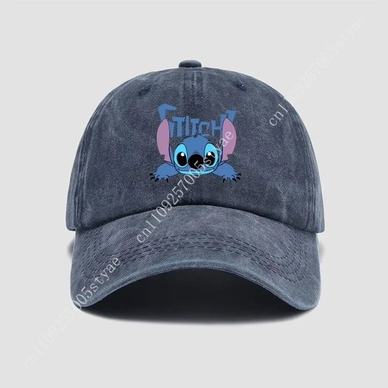 Casquette décontractée Stitch, motif dessin animé kawaii, casquette de baseball respirante, casquette à visière réglable, unisexe, cadeaux pour enfants