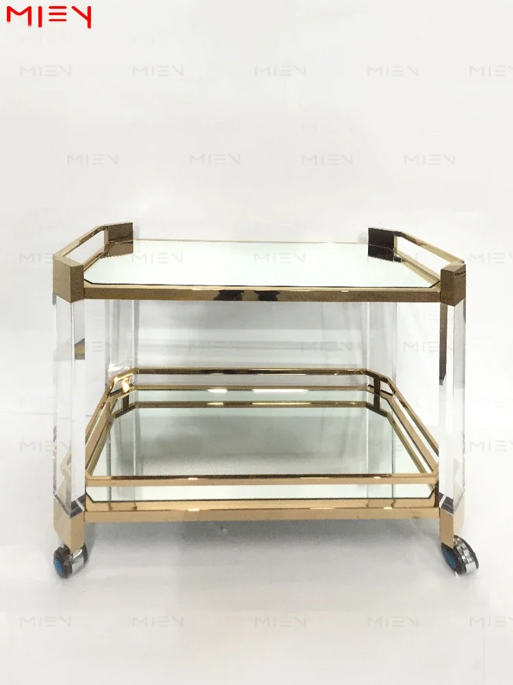 Dining Car Electroplating Acrylic Dining Car Plexiglass Furniture