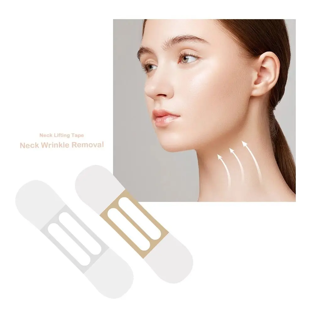 

10PCS Waterproof Neck Lifting Tape Transparent Elasticity Invisible Tape Window Display Fading Face Lift Tape Skin Tightening