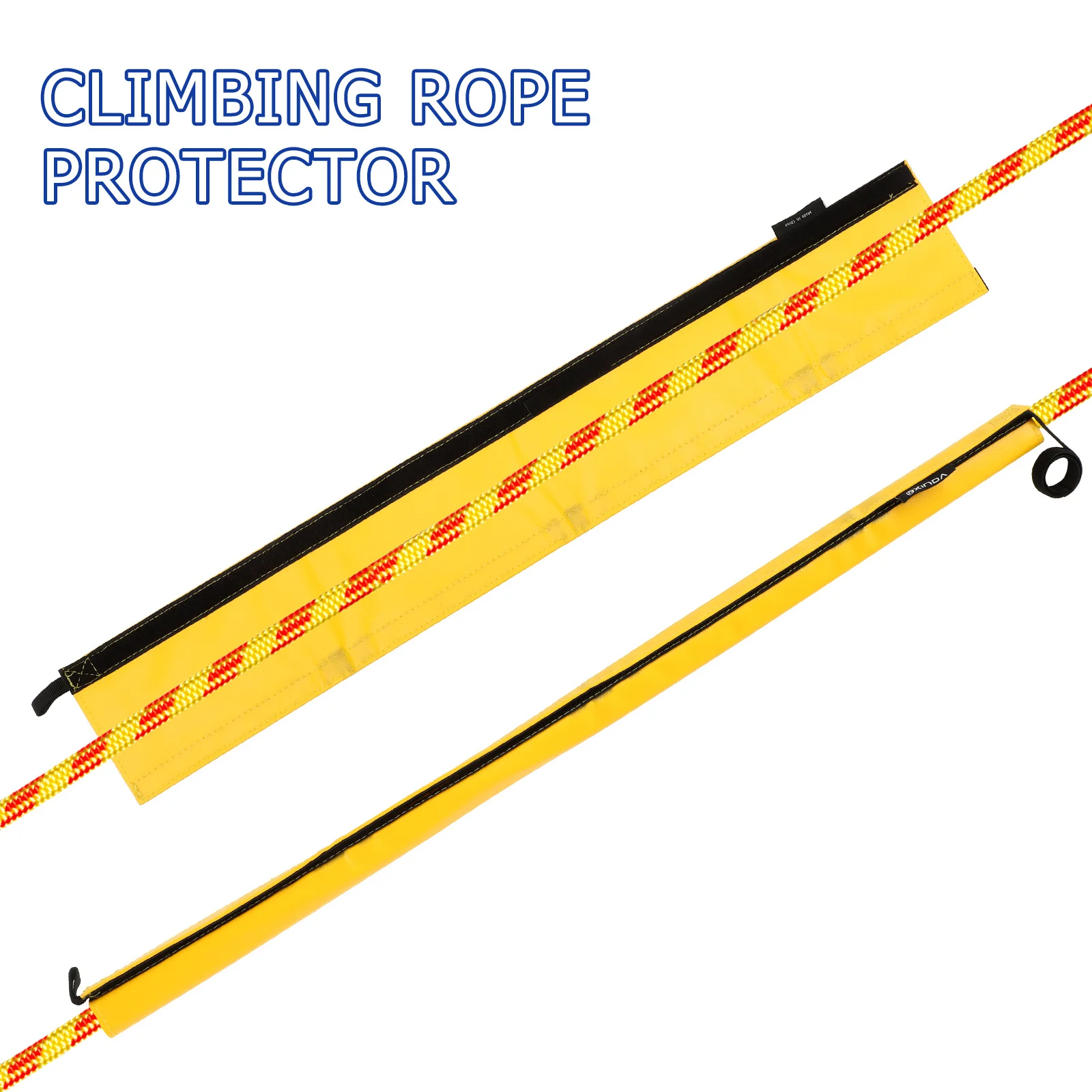 

Climbing Rope Protector Durable Wear-Resistant Sleeve Lightweight for Outdoor Downhill Mountaineering Safety Rope Cover