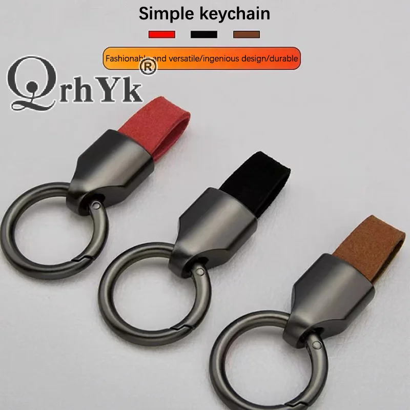 Luxury Men Women Key Chain Fashion Keychain Durable Leather For Car Key Ring Holder Horseshoe Buckle Accessories Gift