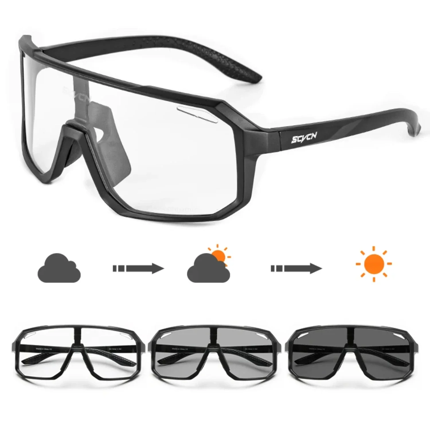 Photo chrome Männer Radfahren Sonnenbrillen Frauen UV400 Brillen Sport Laufen Rennrad Brille Mountainbike Brille