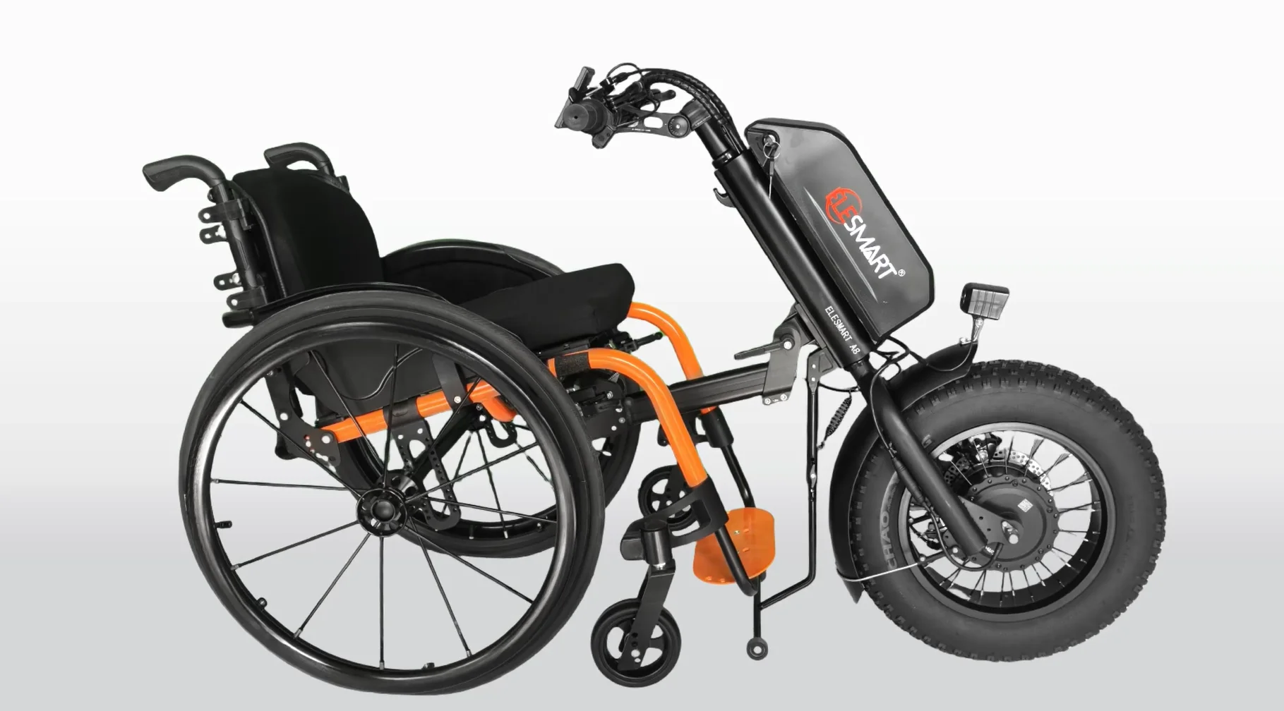 Coofull Home Use 16 Inches A8 Wheelchair Attachment Electric Traction Head for Disabled