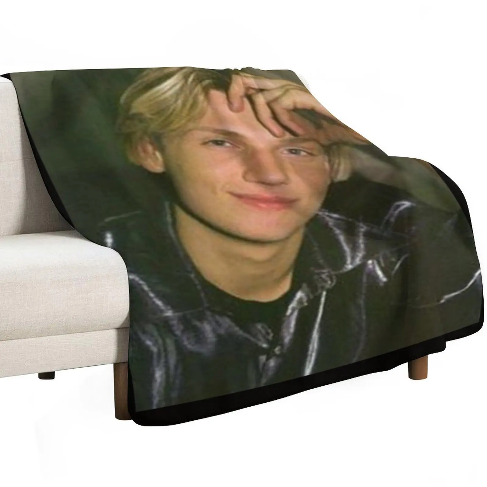 Nick Carter - Poster Throw Blanket Plush Decorative Sofa Luxury Thicken Travel Sofa Quilt for winter Blankets