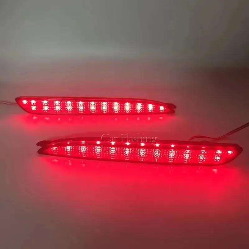Parachoques trasero LED con lente negra para luz de freno de parada trasera reflectora para Atenza GJ 2 uds