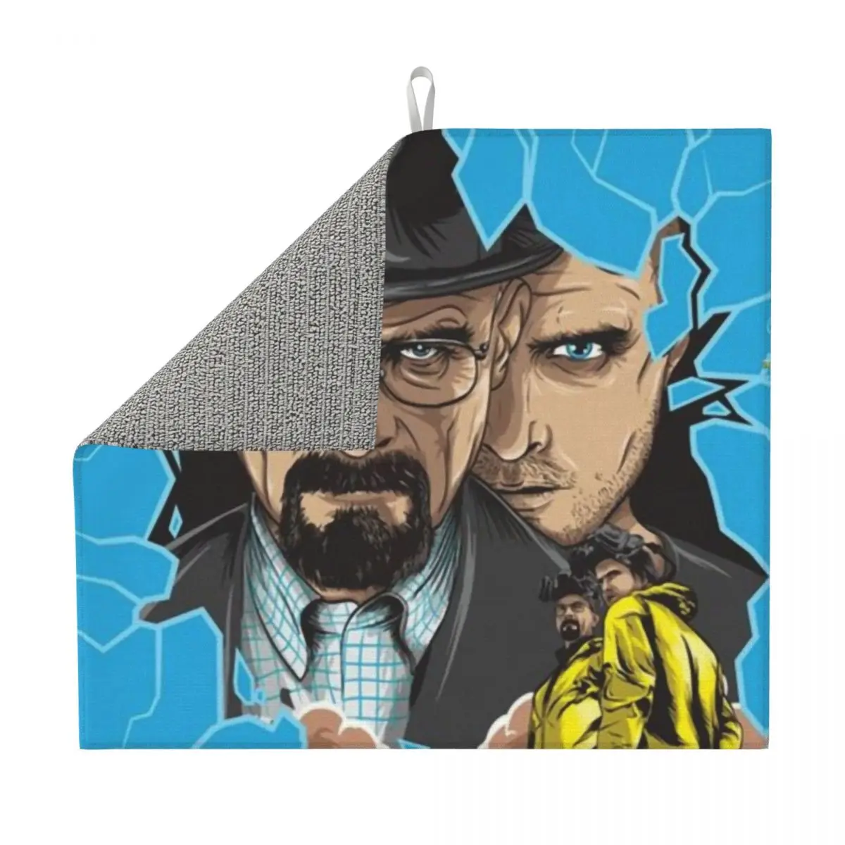 Custom Dry Tv Show Breaking Bad Dish Drying Pad Absorbent Microfiber Jesse Pinkman And Walter White Drainer Mats for Kitchen