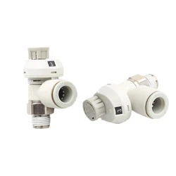 Pneumatic connector AS1201FS-M5-04 06A AS2201FS-01-04AS 06AS 08AS 10AS with scale and lock throttle valve speed regulating valve