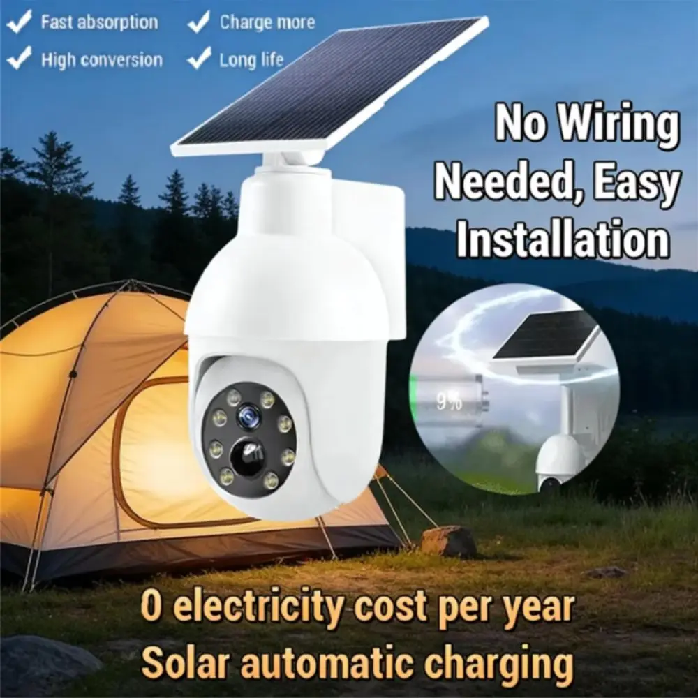 Solar Powered Solar Fake Security Camera PIR Infrared Sensor Rotatable Solar Surveillance Sensor Light