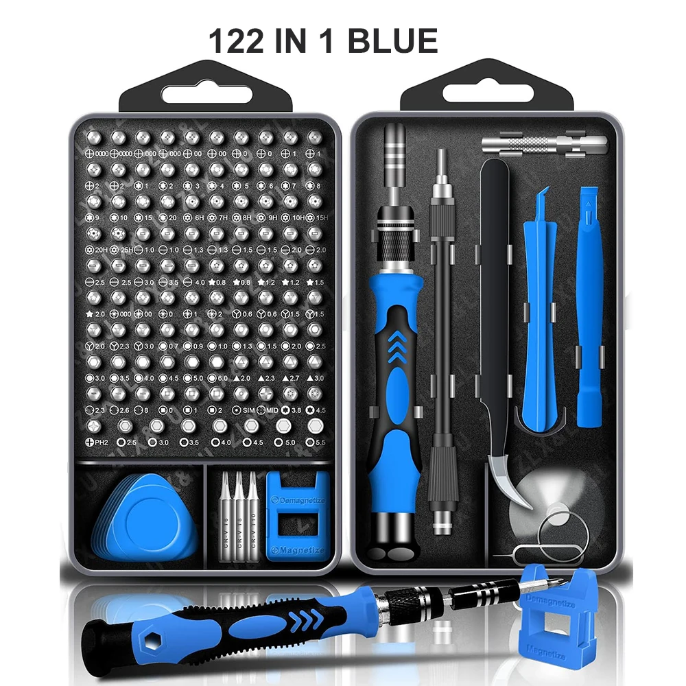 WOZOBUY 122/115/140 In 1 Schraubendreher-satz Präzision Schraube Bits Phillips Magnetische Kits Haushalt Kleine Elektronik Reparatur Werkzeuge