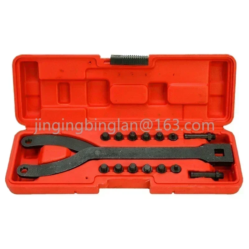 15Pc Adjustable Variable Pin Spanner Wrench Tool Pulley Puller