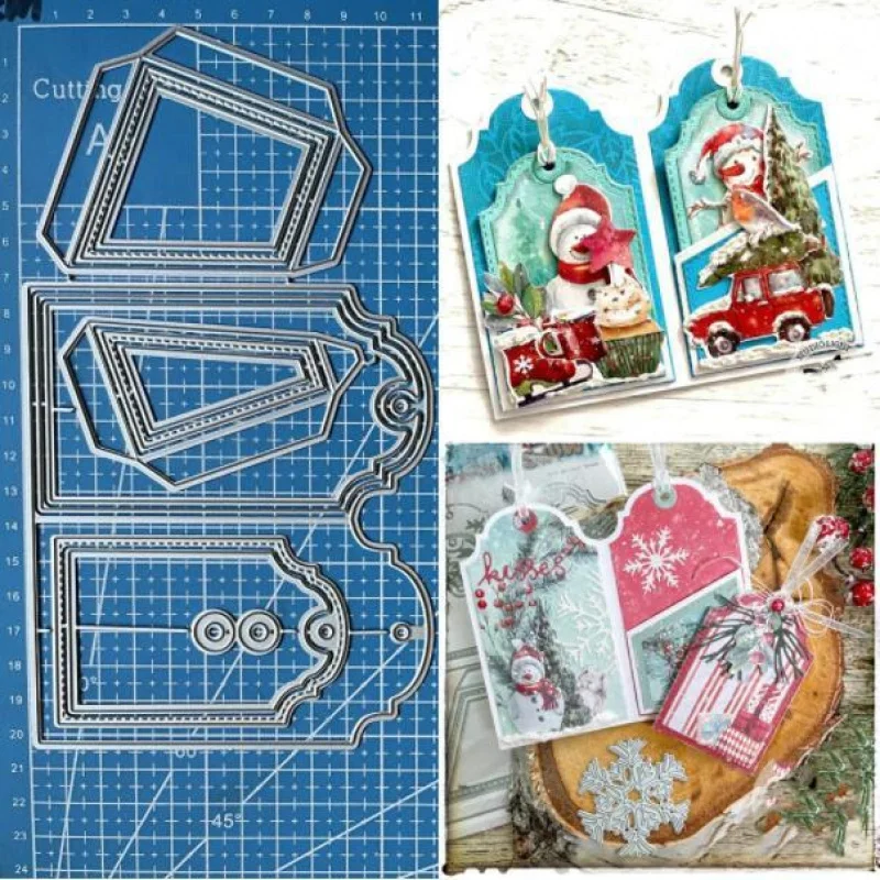 

Tag Pocket Metal Cutting Dies Scrapbooking Embossing Paper Card Crafts Stencils