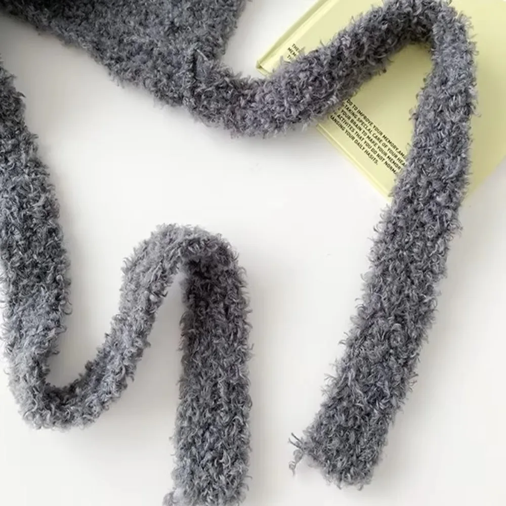 Fashion Y2k Bear Ear Wool Hat Ear Protection With Rope Beanies Cap Warm Lace up Knitted Bomber Cap