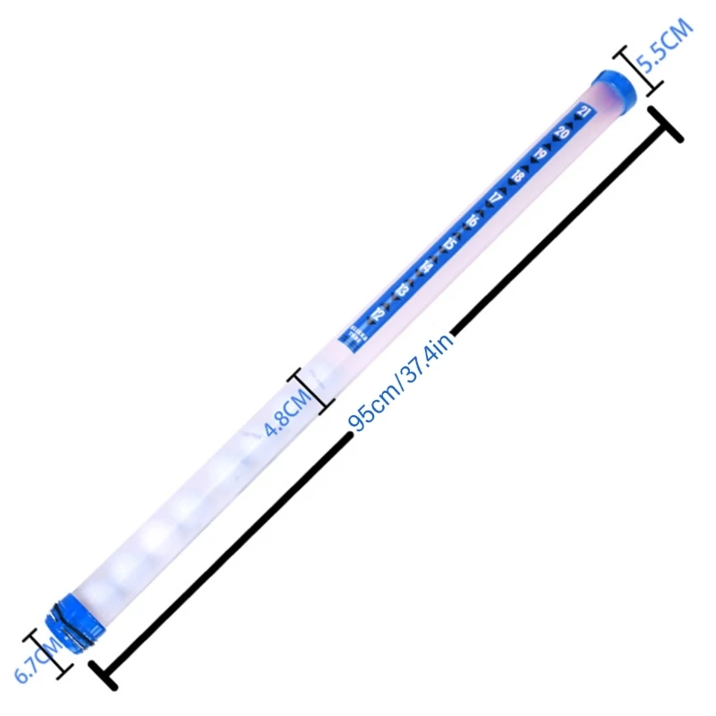 Ретриверы для мячей для гольфа, пластиковая трубка, профессиональный сборщик, прозрачная трубка для подбора мячей для гольфа,
