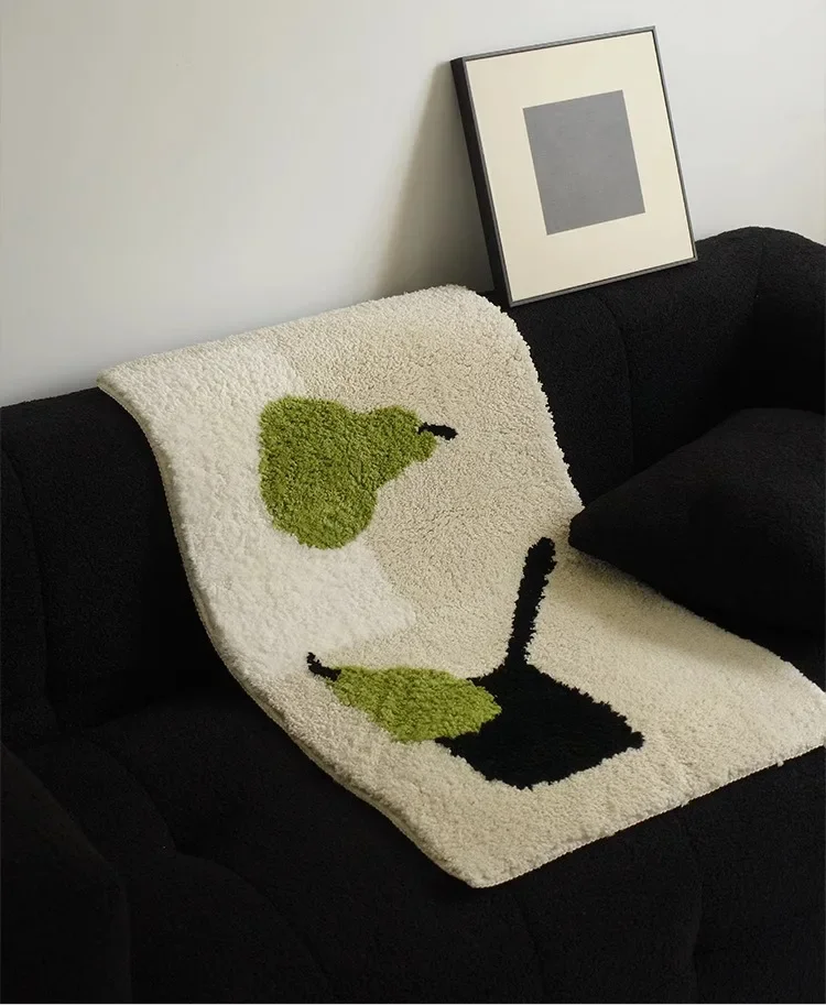 

Fruit flocking carpet study bedroom bedside blanket soft machine washable bedroom bathroom toilet non-slip carpet