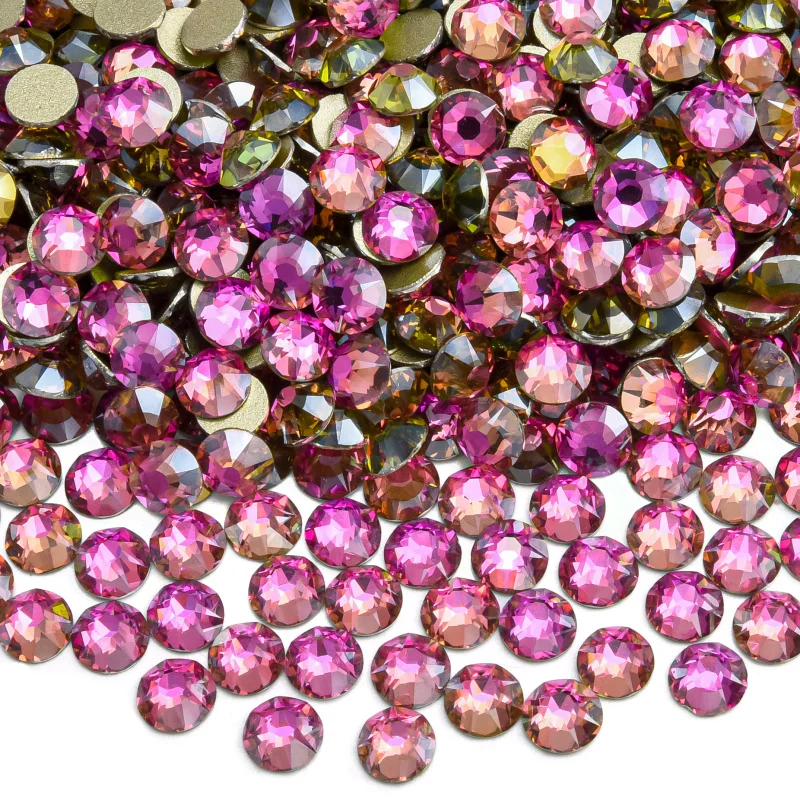 Premium 2088 Cristal Wholesale 16 Facets Xirius AB Crystal Gold Bottom Flatback Glass Rhinestones for Garment Accessories
