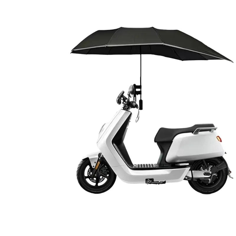 AliExpress NONE Electric Vehicle Sunshade Umbrella Foldable Reinforced Wind-Resistant Waterproof Anti UV Protection For Bike Motorcycle