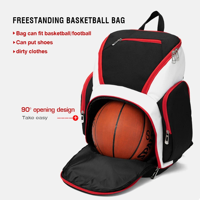 Mochila de baloncesto con logotipo personalizado, bolsa de entrenamiento de gran capacidad, personalización de personalidad, bolsa deportiva para