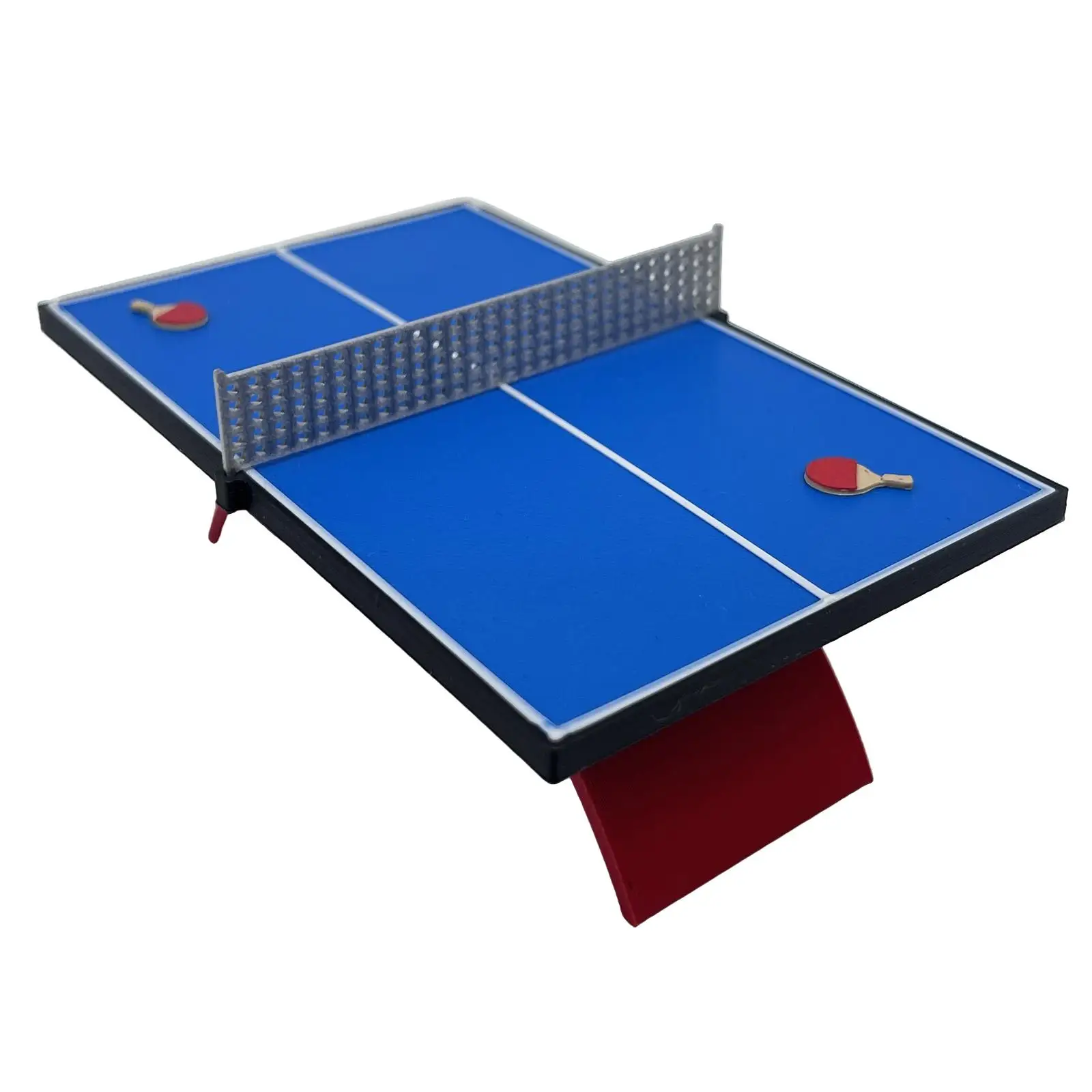 1/12 ミニチュア卓球台マイクロ風景砂テーブルレイアウト装飾ドールハウス装飾グッズデスクトップ装飾品