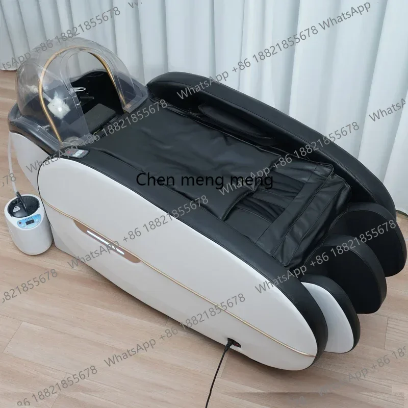 D80 Smart Electric Massage Shampoo Chairs Beauty Shower Fumigation Water Cycle Shampoo Chairs Salon Furniture Sillas De Shampoo 5