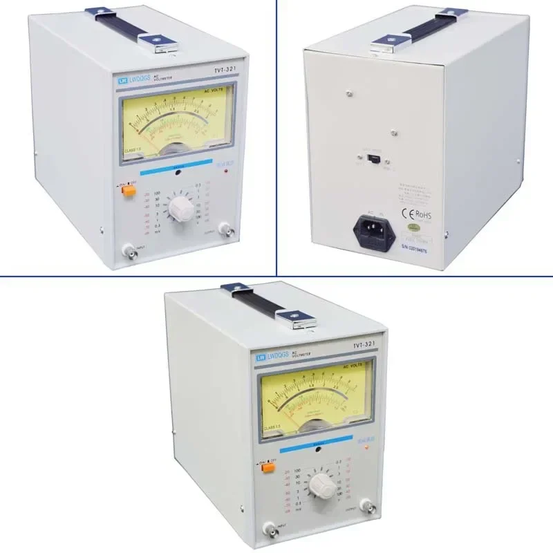 Tvt-321 Single-Pin Single-Channel Millivoltmeter/การทดสอบการควบคุมแรงดันไฟฟ้า/10M ความต้านทานอินพุต